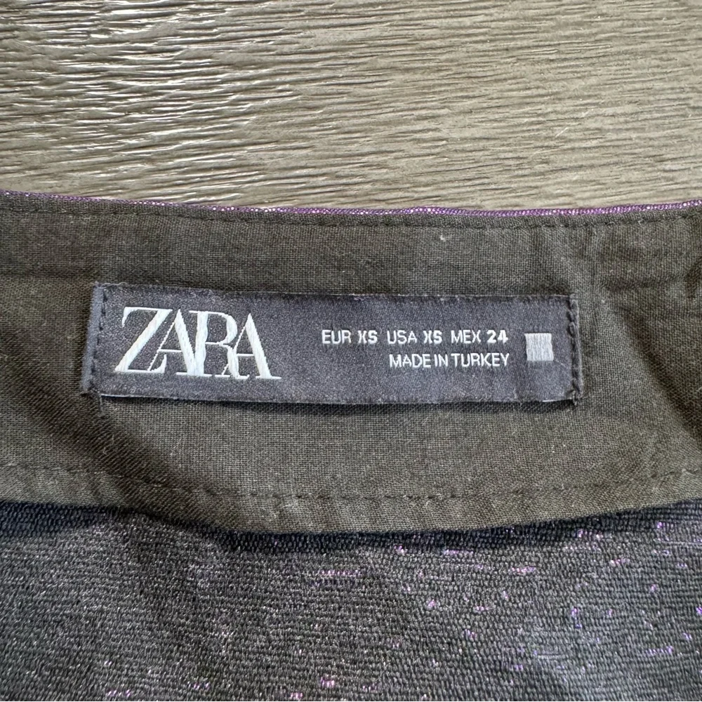 Zara Skort Mini Skirt Tiered Purple Rave Skirt XS
